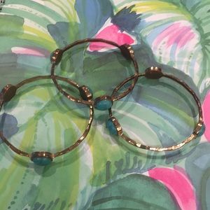 3 turquoise bangles